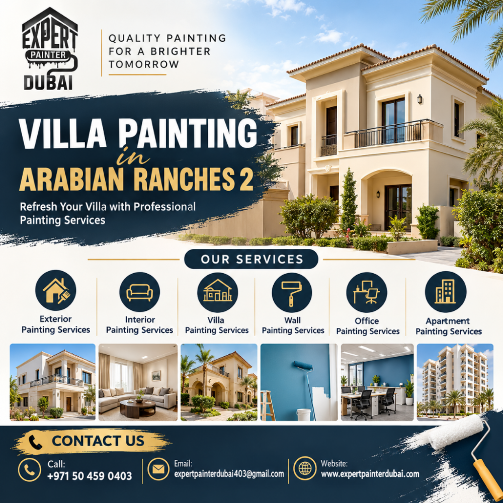 Villa Painting in Arabian Ranches 2